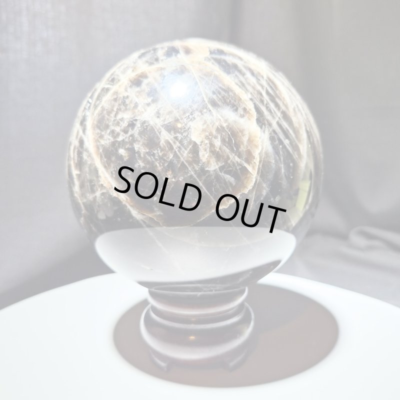 画像4: ☆12/03UP☆モリオン黒大型水晶丸大：魔よけの最高峰：ブラジル産黒水晶：Shadow Guardian（シャドウ・ガーディアン） (4)