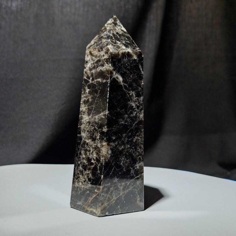 画像4: ☆12/03UP☆モリオン黒オベリクス：魔よけの最高峰：ブラジル産黒水晶：Obsidian Knight（オブシディアン・ナイト） (4)