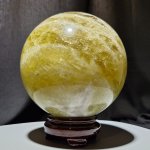 画像2: ☆12/03UP☆ゴールデンシトリン×スモーキー混ざり合った巨大な丸だ；美しい巨大なコレクションピースを大放出：丸玉加工：Solar King Sphere（ソーラー・キング・スフィア） (2)