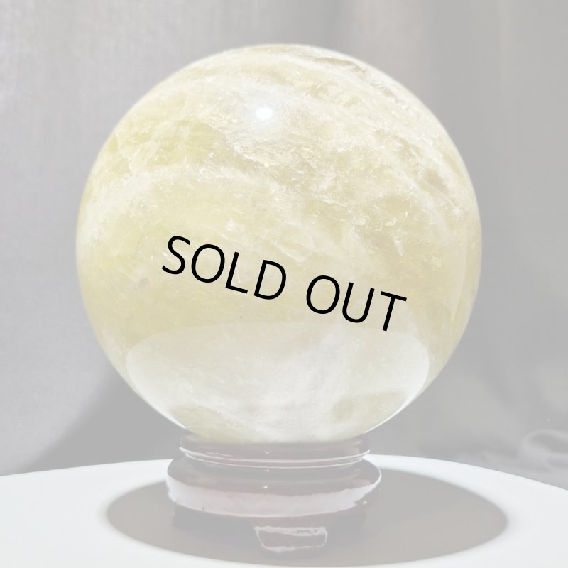 画像2: ☆12/03UP☆ゴールデンシトリン×スモーキー混ざり合った巨大な丸だ；美しい巨大なコレクションピースを大放出：丸玉加工：Solar King Sphere（ソーラー・キング・スフィア） (2)