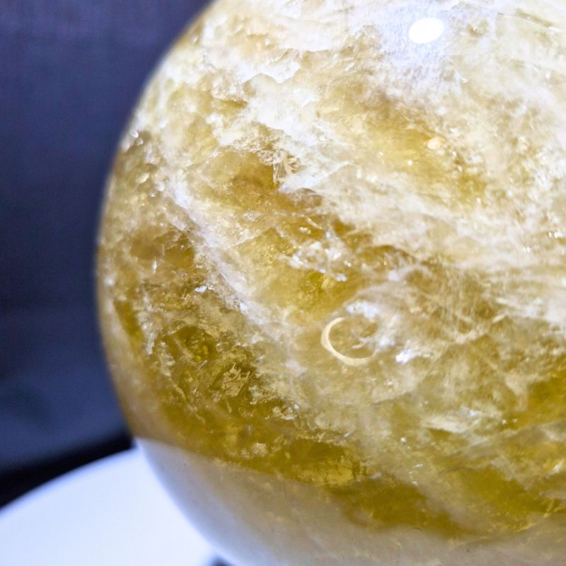 画像7: ☆12/03UP☆ゴールデンシトリン×スモーキー混ざり合った巨大な丸だ；美しい巨大なコレクションピースを大放出：丸玉加工：Solar King Sphere（ソーラー・キング・スフィア） (7)