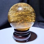 画像6: ☆12/03UP☆月のかけら史上最高峰：ゴールドスモーキールチルクォーツ；コレクションピースを大放出：丸玉加工：金の流星：Golden Smoky Orb（ゴールデン・スモーキー・オーブ） (6)