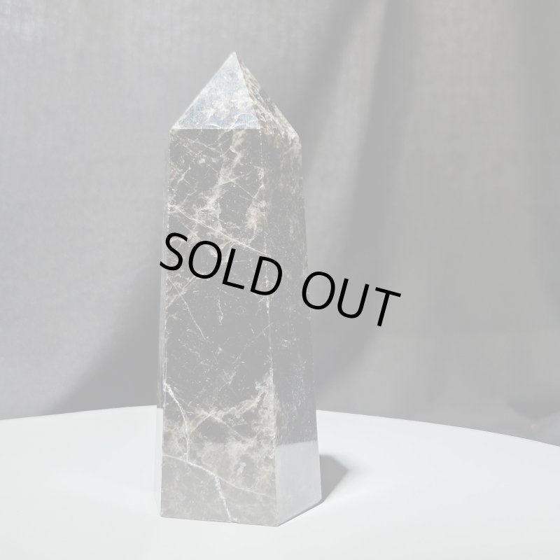 画像2: ☆12/03UP☆モリオン黒オベリクス：魔よけの最高峰：ブラジル産黒水晶：Obsidian Knight（オブシディアン・ナイト） (2)