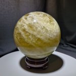 画像5: ☆12/03UP☆ゴールデンシトリン×スモーキー混ざり合った巨大な丸だ；美しい巨大なコレクションピースを大放出：丸玉加工：Solar King Sphere（ソーラー・キング・スフィア） (5)