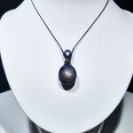 画像1: ☆1/01UP☆先生作品マイクロマクラメジュエリー：スタースターサファイヤ×超ハイクオリティムーンストーン：星の王子 (1)