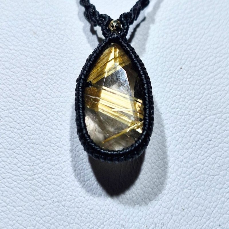 画像2: ☆01/01UP☆超ハイクオリティ：小粒世界一＊ブラジル産ゴールドルチルクォーツ！金の針金が水晶の中に：美しい金の結晶：運命線（うんめいせん） (2)