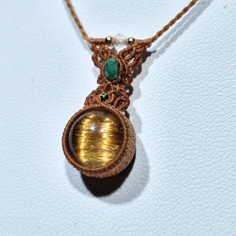 画像1: ☆01/01UP☆超ハイクオリティ：小粒世界一＊ブラジル産ゴールドルチルクォーツ！金の針金が水晶の中に：美しい金の結晶：First Ray (1)