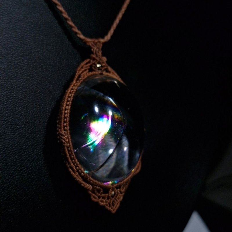 画像6: ☆01/01UP☆天然アイリスクォーツ：虹の屈折の出る奇跡のピース：タイランパーン産：奇跡の虹入りBIGサイズ：Still Light (6)