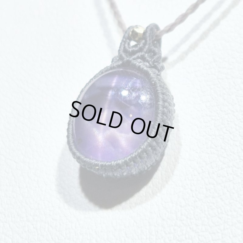 画像5: ☆1/01UP☆先生作品マイクロマクラメジュエリー：スタースターサファイヤ×超ハイクオリティムーンストーン：息づく鉱物（Living Mineral） (5)