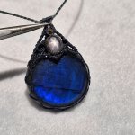 画像5: ☆01/01UP☆先生作品：ハクオリティラブラドライト：ラウンドカット：マイクロマクラメジュエリーシリーズ：満月の世界へ:神聖なる世界：Origin Drop（オリジン・ドロップ） (5)