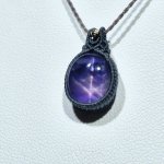 画像6: ☆1/01UP☆先生作品マイクロマクラメジュエリー：スタースターサファイヤ×超ハイクオリティムーンストーン：息づく鉱物（Living Mineral） (6)