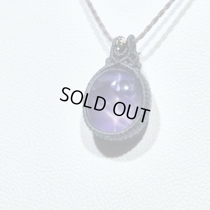 画像6: ☆1/01UP☆先生作品マイクロマクラメジュエリー：スタースターサファイヤ×超ハイクオリティムーンストーン：息づく鉱物（Living Mineral） (6)