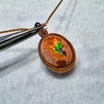 画像1: ☆01/01UP☆1世界最高品質のカンテラオパール全部出します：登場：マイクロマクラメ作品:虹色のきらきらがとまりません：メキシコオパールの奇跡：兆火（きざしび） (1)