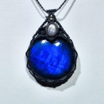 画像3: ☆01/01UP☆先生作品：ハクオリティラブラドライト：ラウンドカット：マイクロマクラメジュエリーシリーズ：満月の世界へ:神聖なる世界：Origin Drop（オリジン・ドロップ） (3)