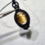 画像6: ☆01/01UP☆超ハイクオリティ：小粒世界一＊ブラジル産ゴールドルチルクォーツ！金の針金が水晶の中に：美しい金の結晶：Aurora Path（オーロラ・パス） (6)