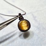 画像1: ☆01/01UP☆超ハイクオリティ：小粒世界一＊ブラジル産ゴールドルチルクォーツ！金の針金が水晶の中に：美しい金の結晶：Launch of Light (1)