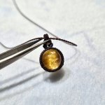 画像2: ☆01/01UP☆超ハイクオリティ：小粒世界一＊ブラジル産ゴールドルチルクォーツ！金の針金が水晶の中に：美しい金の結晶：Launch of Light (2)