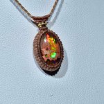 画像6: ☆01/01UP☆1世界最高品質のカンテラオパール全部出します：登場：マイクロマクラメ作品:虹色のきらきらがとまりません：メキシコオパールの奇跡：始原の灯（しげんのともしび） (6)