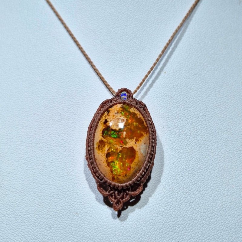 画像3: ☆01/01UP☆1世界最高品質のカンテラオパール全部出します：登場：マイクロマクラメ作品:虹色のきらきらがとまりません：メキシコオパールの奇跡：Inner Fire 2026 (3)