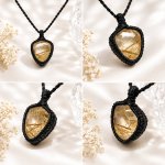 画像3: ファセット：ブラジル産ゴールドルチルクォーツ！金の針金が水晶の中に：美しい金の結晶：Golden Path（ゴールデン・パス） (3)