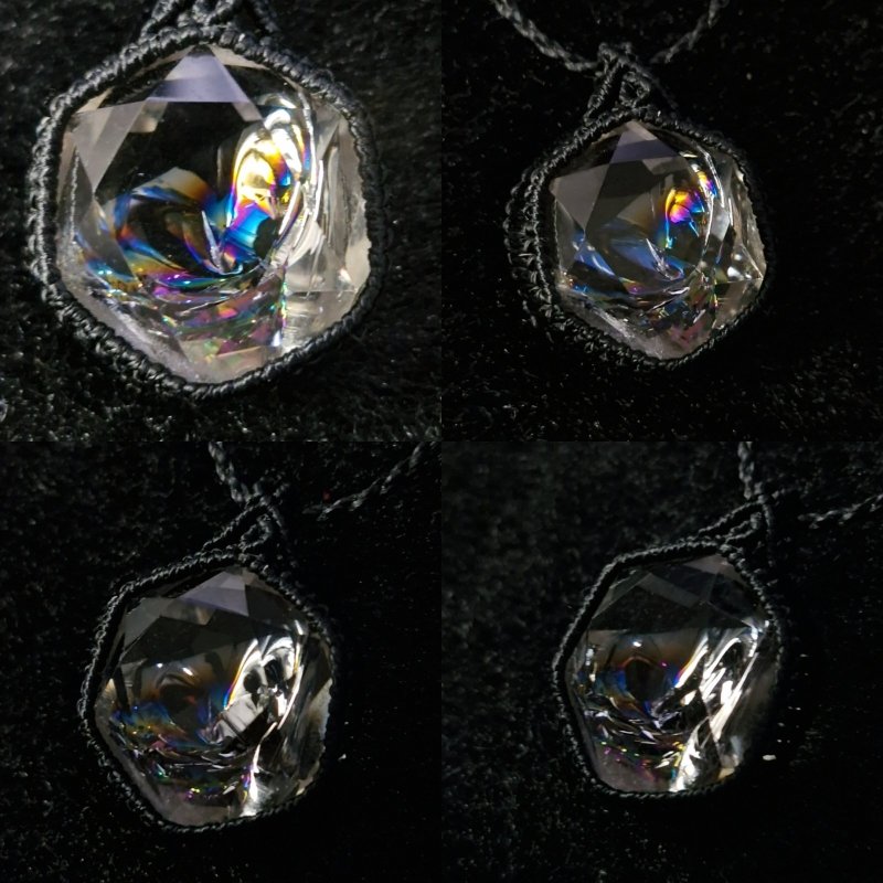 画像2: Rainbow Hexagon Quartz  光を受けるたび、水晶の内側から虹色の輝きが現れるレインボークォーツ。：雨上がりの記憶 — After the Rain (2)